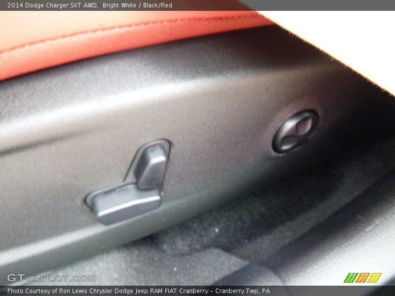 Bright White / Black/Red 2014 Dodge Charger SXT AWD