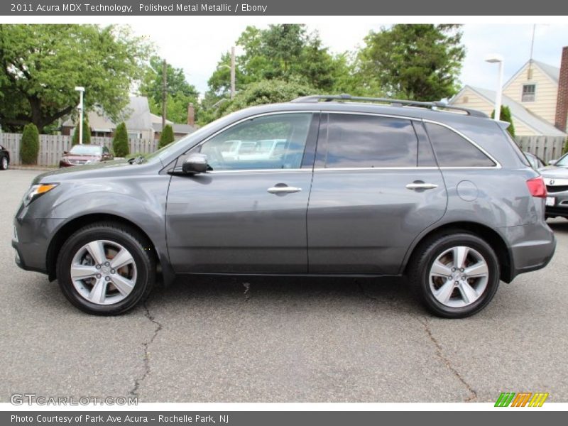 Polished Metal Metallic / Ebony 2011 Acura MDX Technology
