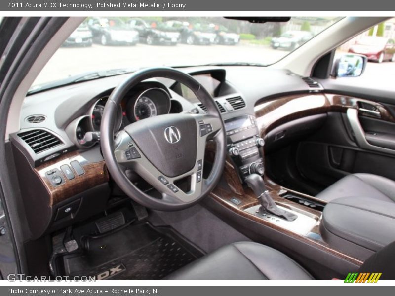 Polished Metal Metallic / Ebony 2011 Acura MDX Technology