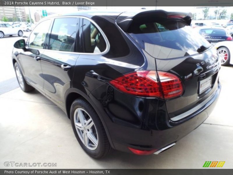 Black / Luxor Beige 2014 Porsche Cayenne S Hybrid