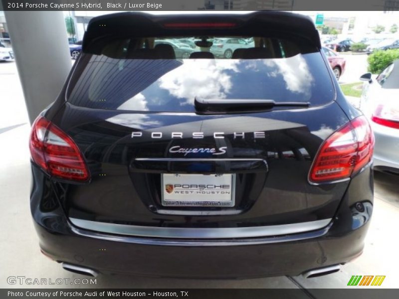 Black / Luxor Beige 2014 Porsche Cayenne S Hybrid