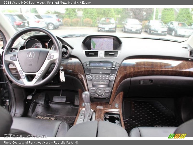 Polished Metal Metallic / Ebony 2011 Acura MDX Technology