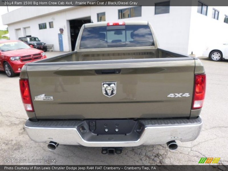 Prairie Pearl Coat / Black/Diesel Gray 2014 Ram 1500 Big Horn Crew Cab 4x4