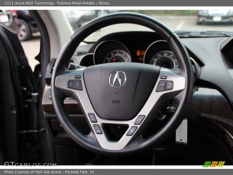 Polished Metal Metallic / Ebony 2011 Acura MDX Technology