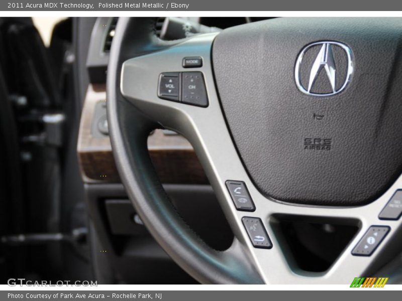 Polished Metal Metallic / Ebony 2011 Acura MDX Technology