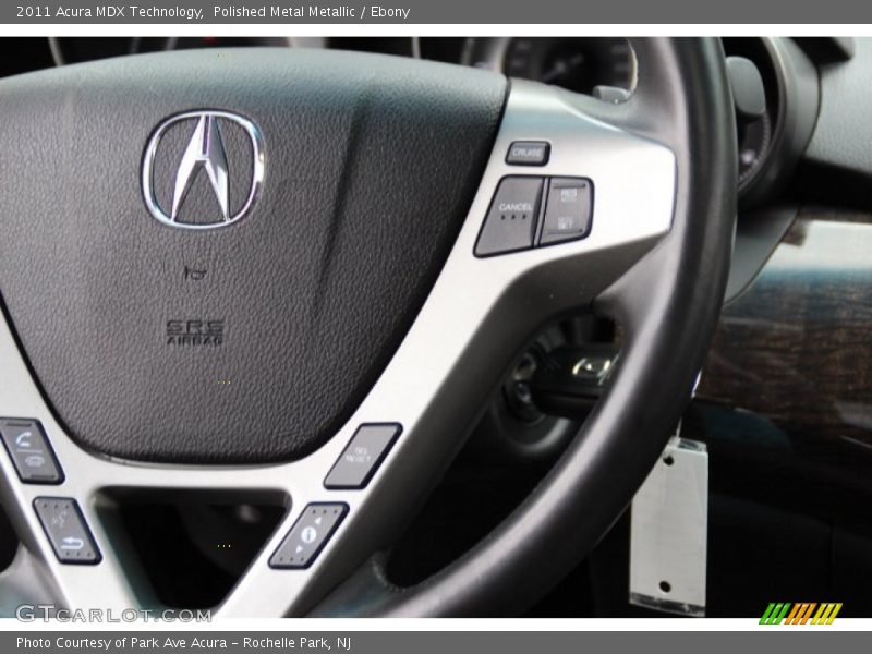 Polished Metal Metallic / Ebony 2011 Acura MDX Technology