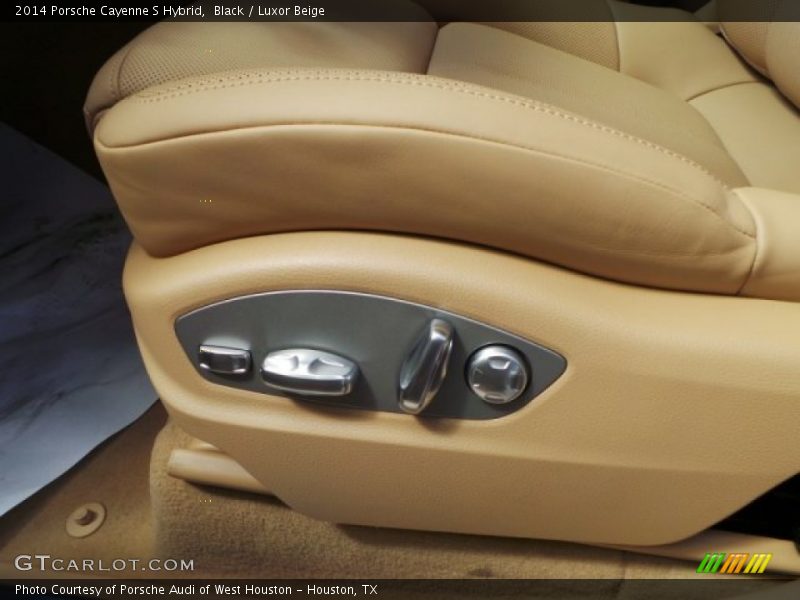 Black / Luxor Beige 2014 Porsche Cayenne S Hybrid