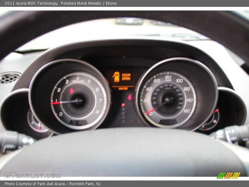 Polished Metal Metallic / Ebony 2011 Acura MDX Technology