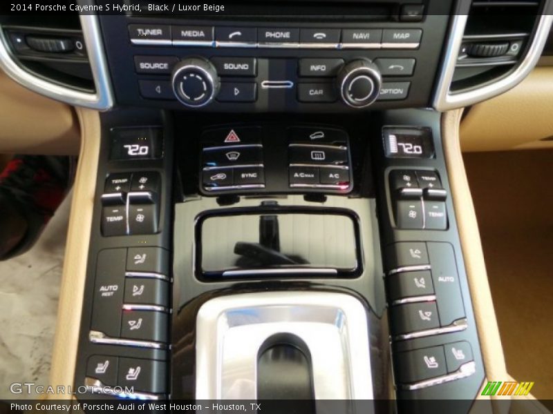 Black / Luxor Beige 2014 Porsche Cayenne S Hybrid