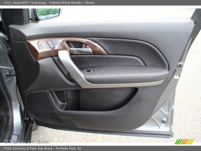 Polished Metal Metallic / Ebony 2011 Acura MDX Technology