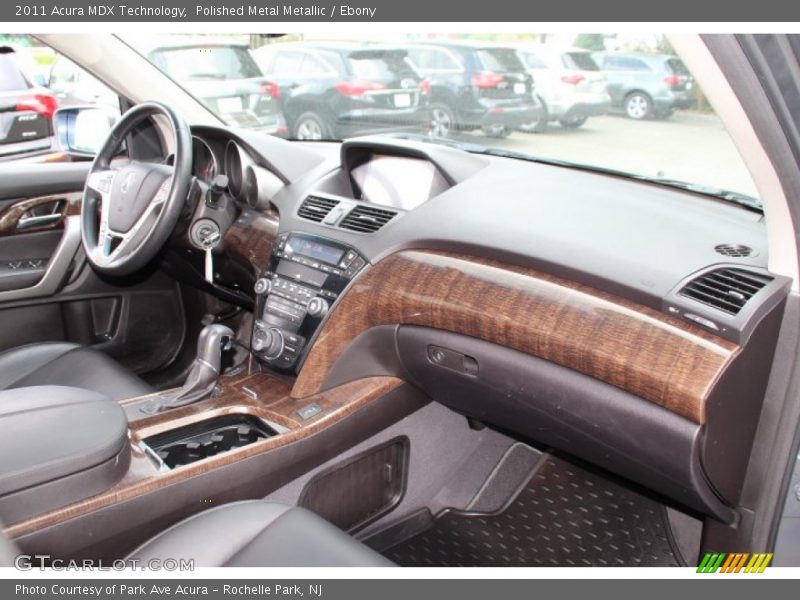 Polished Metal Metallic / Ebony 2011 Acura MDX Technology