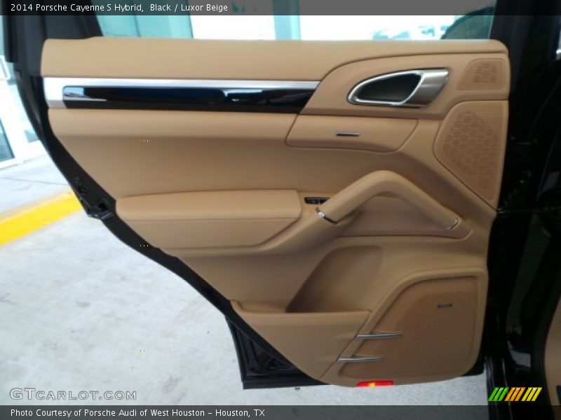 Black / Luxor Beige 2014 Porsche Cayenne S Hybrid