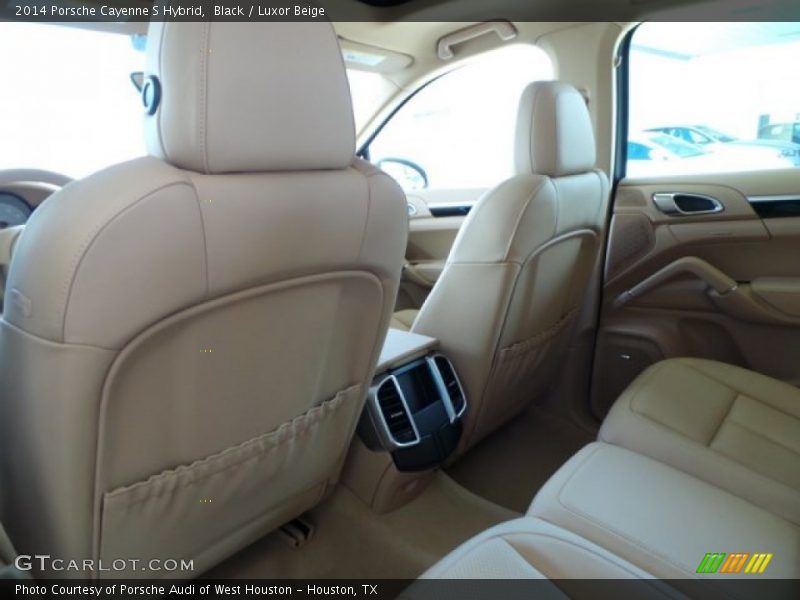 Black / Luxor Beige 2014 Porsche Cayenne S Hybrid