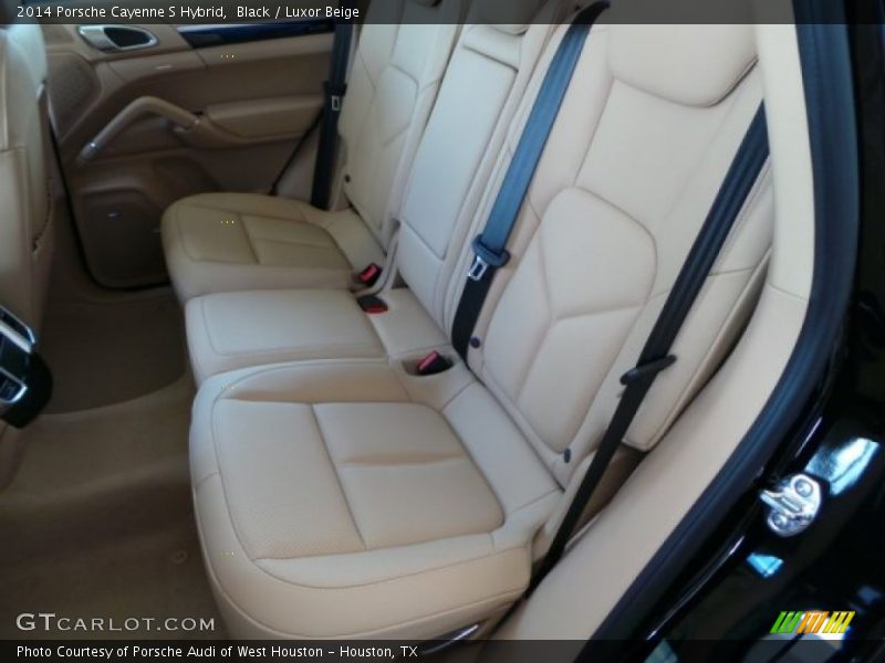 Black / Luxor Beige 2014 Porsche Cayenne S Hybrid