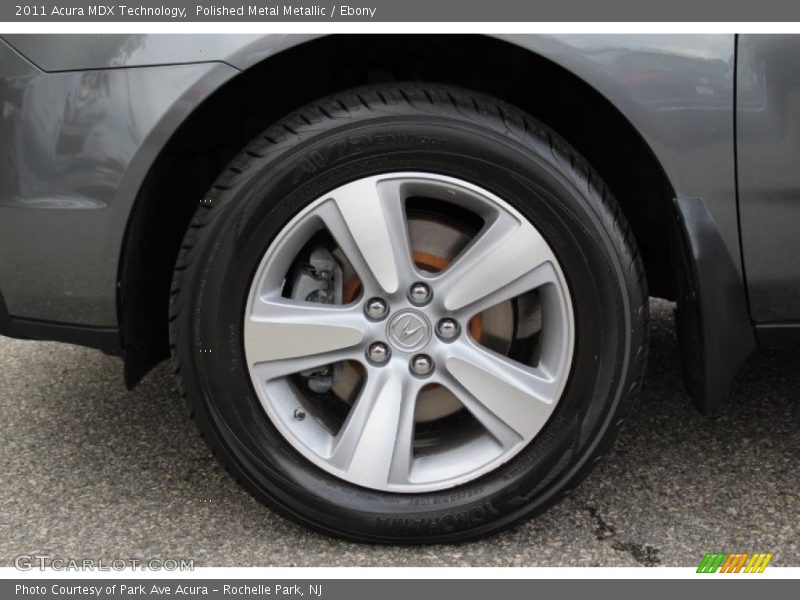 Polished Metal Metallic / Ebony 2011 Acura MDX Technology