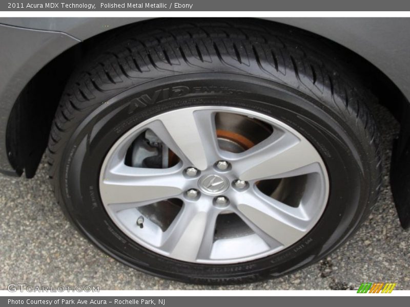 Polished Metal Metallic / Ebony 2011 Acura MDX Technology