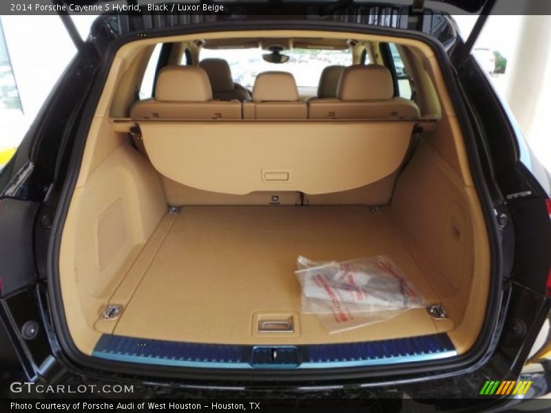 Black / Luxor Beige 2014 Porsche Cayenne S Hybrid