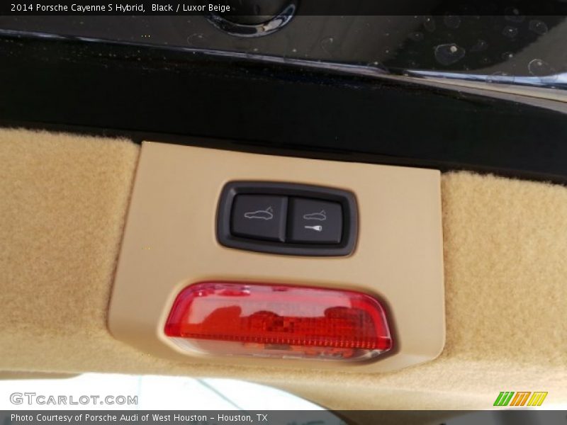 Black / Luxor Beige 2014 Porsche Cayenne S Hybrid