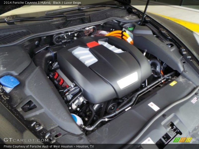 Black / Luxor Beige 2014 Porsche Cayenne S Hybrid