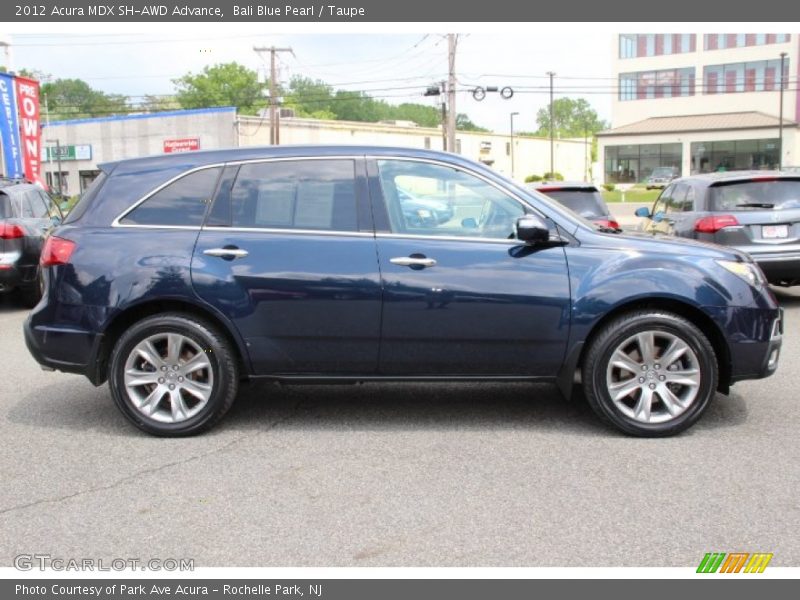 Bali Blue Pearl / Taupe 2012 Acura MDX SH-AWD Advance