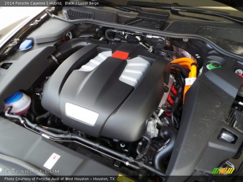Black / Luxor Beige 2014 Porsche Cayenne S Hybrid