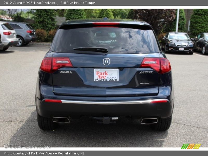 Bali Blue Pearl / Taupe 2012 Acura MDX SH-AWD Advance