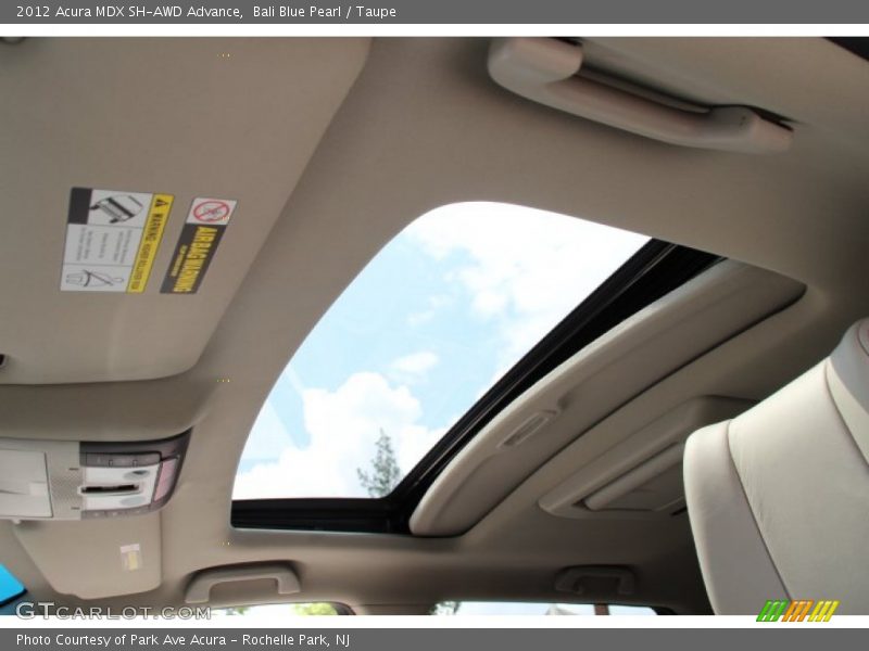 Bali Blue Pearl / Taupe 2012 Acura MDX SH-AWD Advance
