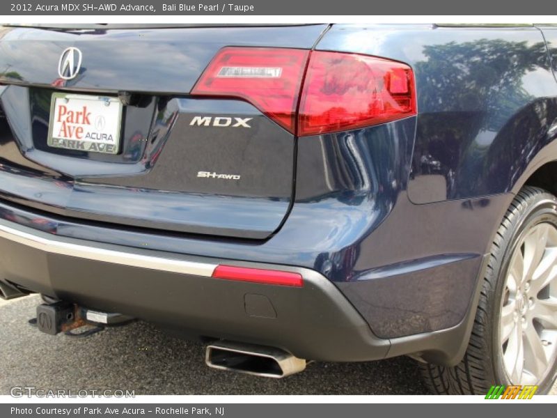 Bali Blue Pearl / Taupe 2012 Acura MDX SH-AWD Advance
