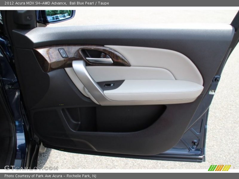 Bali Blue Pearl / Taupe 2012 Acura MDX SH-AWD Advance