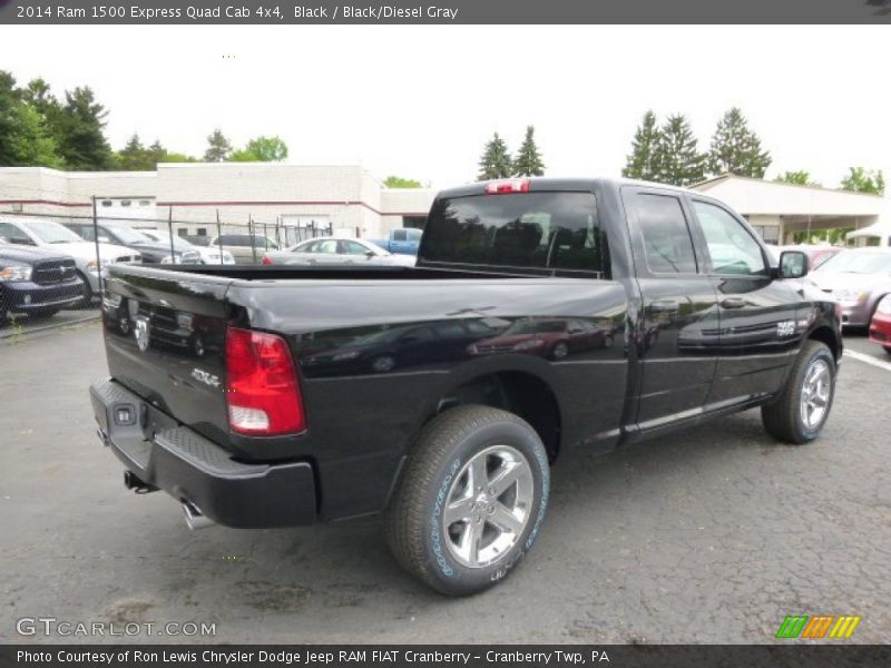 Black / Black/Diesel Gray 2014 Ram 1500 Express Quad Cab 4x4