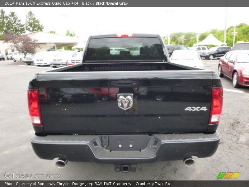 Black / Black/Diesel Gray 2014 Ram 1500 Express Quad Cab 4x4