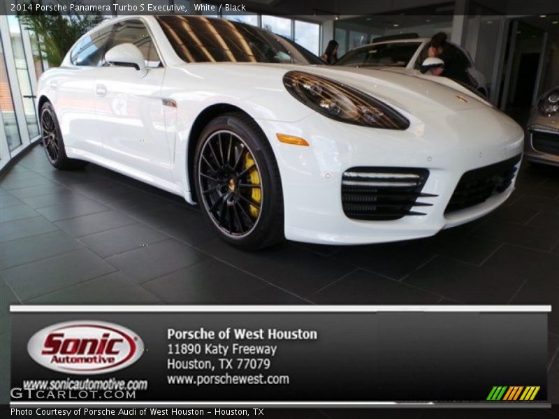 White / Black 2014 Porsche Panamera Turbo S Executive