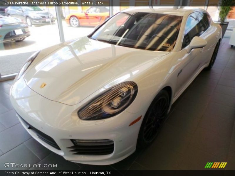White / Black 2014 Porsche Panamera Turbo S Executive