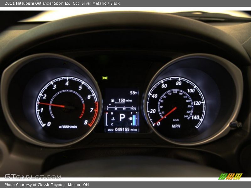 Cool Silver Metallic / Black 2011 Mitsubishi Outlander Sport ES