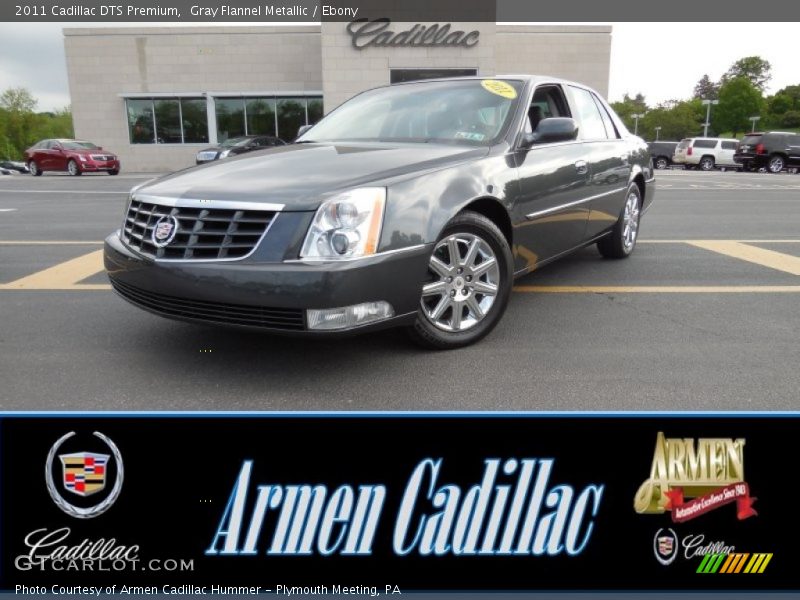 Gray Flannel Metallic / Ebony 2011 Cadillac DTS Premium