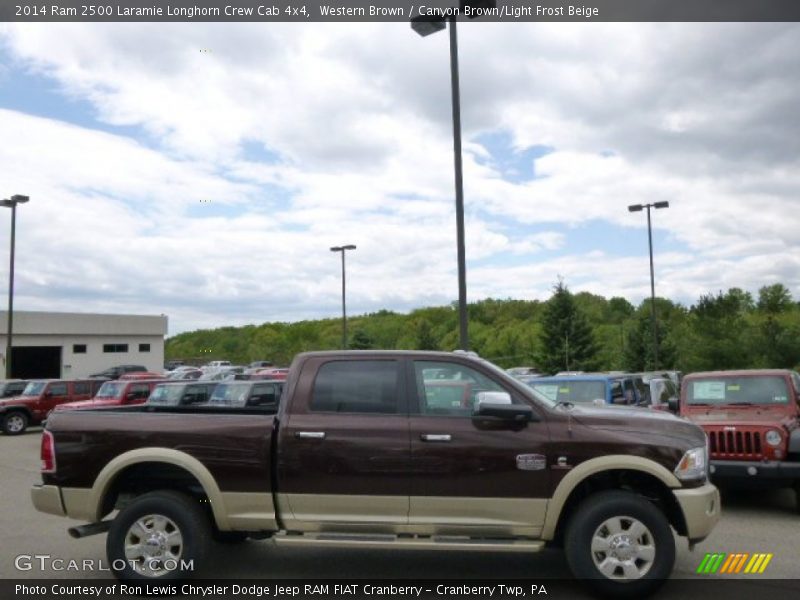 Western Brown / Canyon Brown/Light Frost Beige 2014 Ram 2500 Laramie Longhorn Crew Cab 4x4