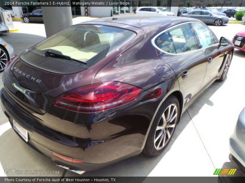 Mahogany Metallic / Luxor Beige 2014 Porsche Panamera S E-Hybrid