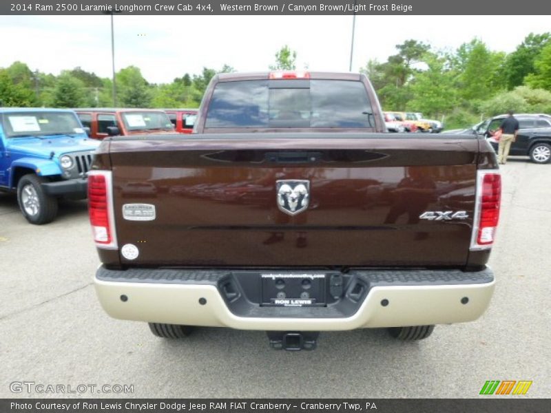 Western Brown / Canyon Brown/Light Frost Beige 2014 Ram 2500 Laramie Longhorn Crew Cab 4x4