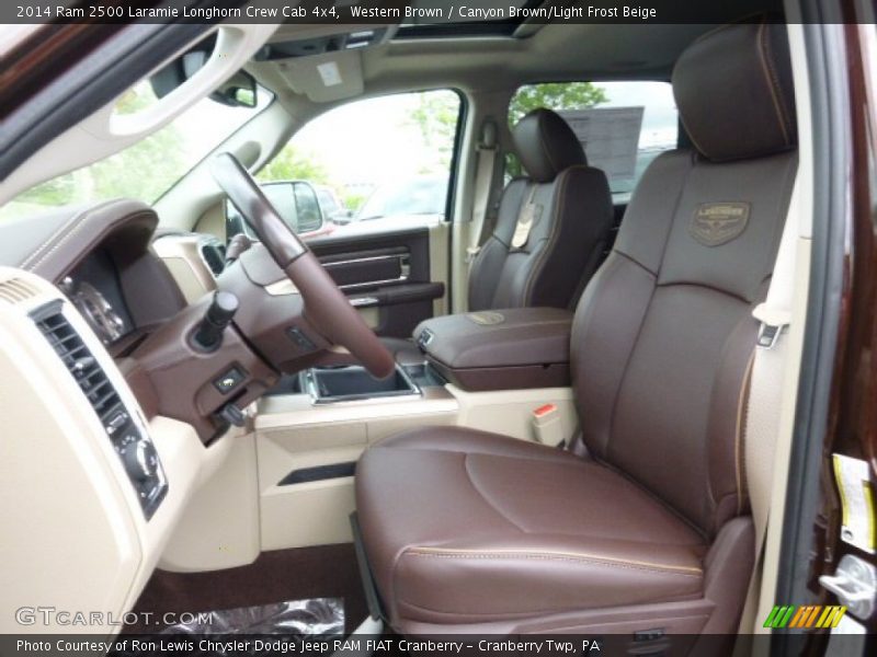 Front Seat of 2014 2500 Laramie Longhorn Crew Cab 4x4