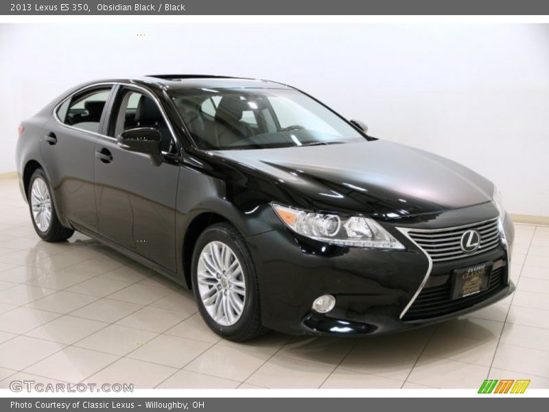 Obsidian Black / Black 2013 Lexus ES 350