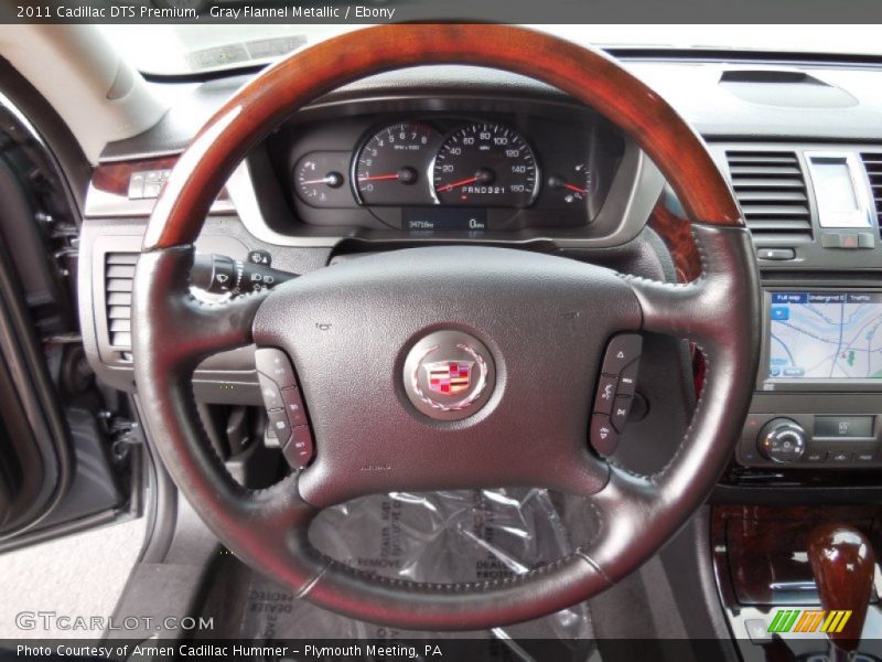 Gray Flannel Metallic / Ebony 2011 Cadillac DTS Premium