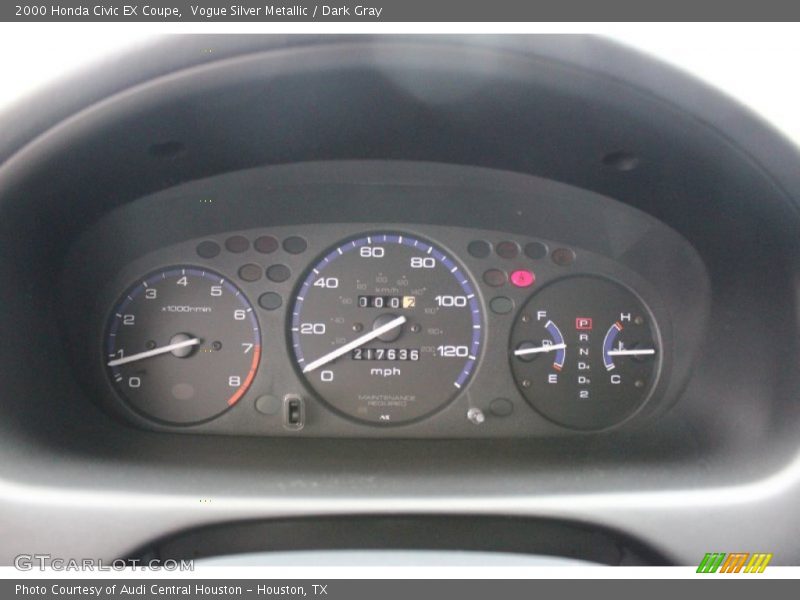 Vogue Silver Metallic / Dark Gray 2000 Honda Civic EX Coupe