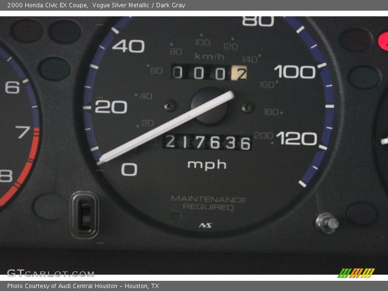 Vogue Silver Metallic / Dark Gray 2000 Honda Civic EX Coupe