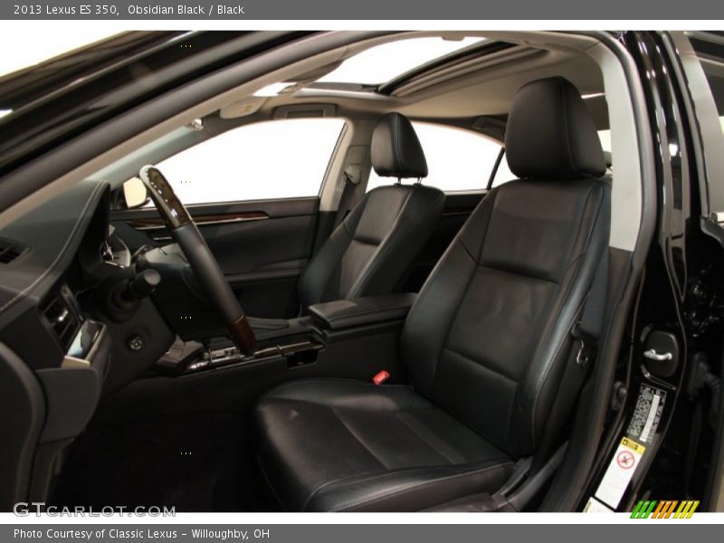 Obsidian Black / Black 2013 Lexus ES 350