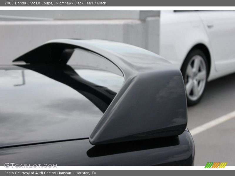 Nighthawk Black Pearl / Black 2005 Honda Civic LX Coupe