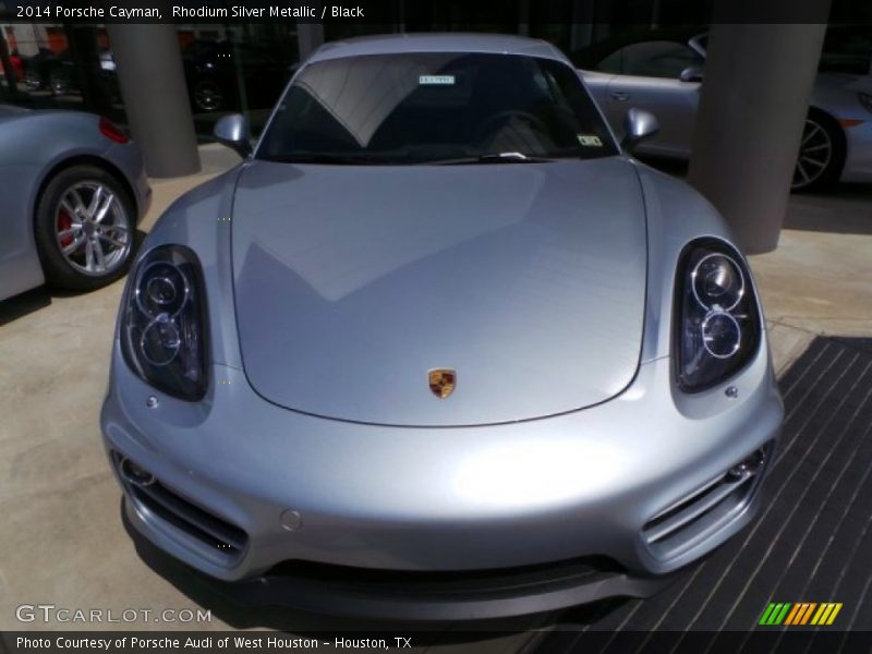 Rhodium Silver Metallic / Black 2014 Porsche Cayman