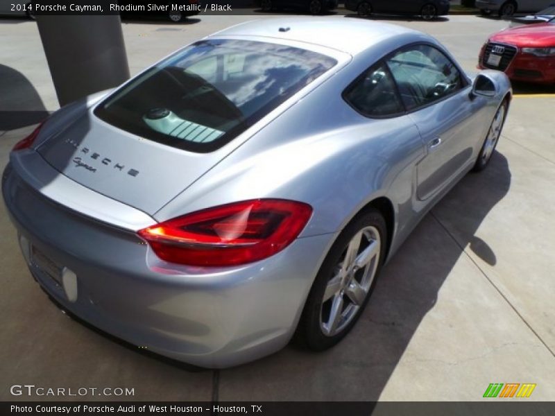 Rhodium Silver Metallic / Black 2014 Porsche Cayman