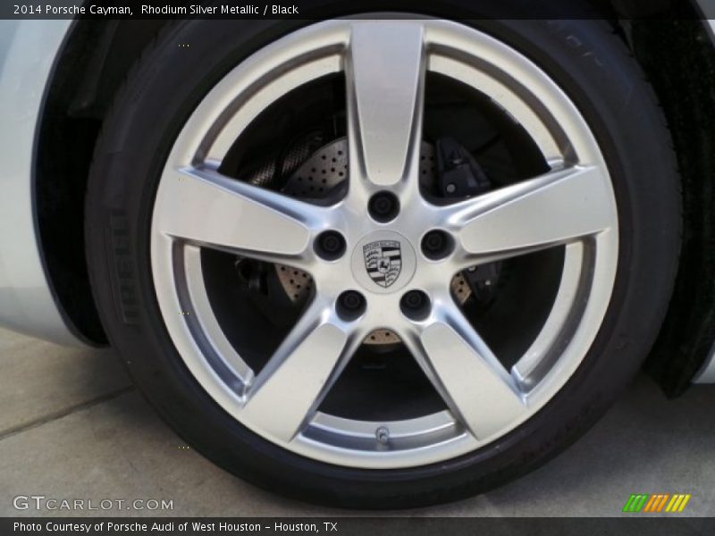 Rhodium Silver Metallic / Black 2014 Porsche Cayman