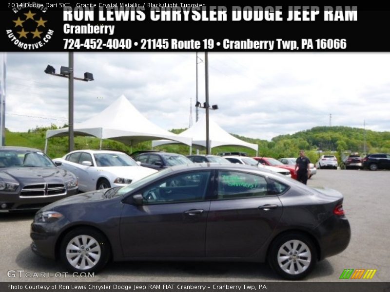 Granite Crystal Metallic / Black/Light Tungsten 2014 Dodge Dart SXT