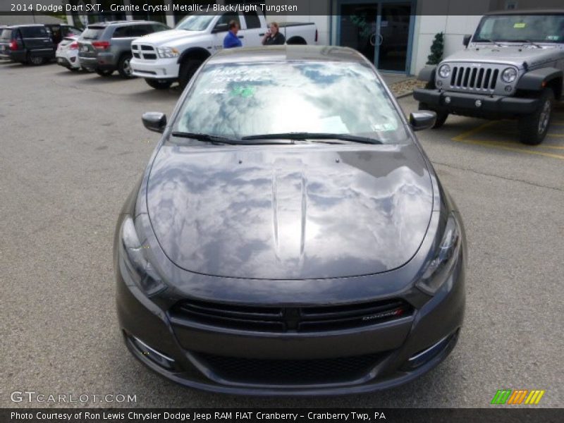 Granite Crystal Metallic / Black/Light Tungsten 2014 Dodge Dart SXT